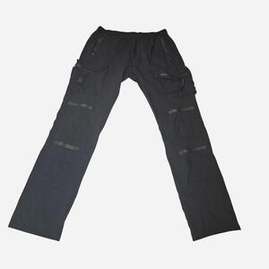 Nova Men Black cargo pants with multiple pockets Men's Size XXL